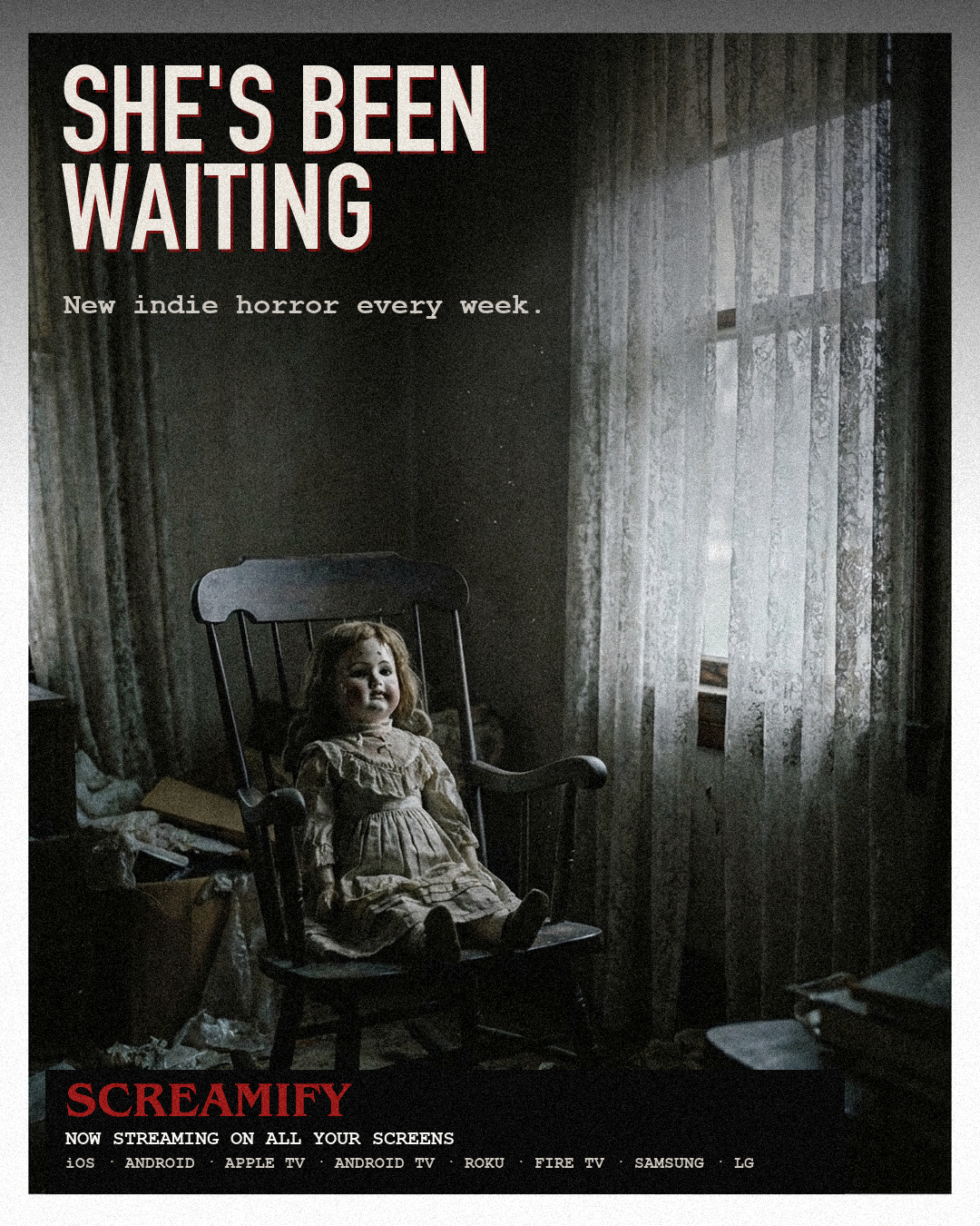 She's Been Waiting — new indie horror every week on Screamify