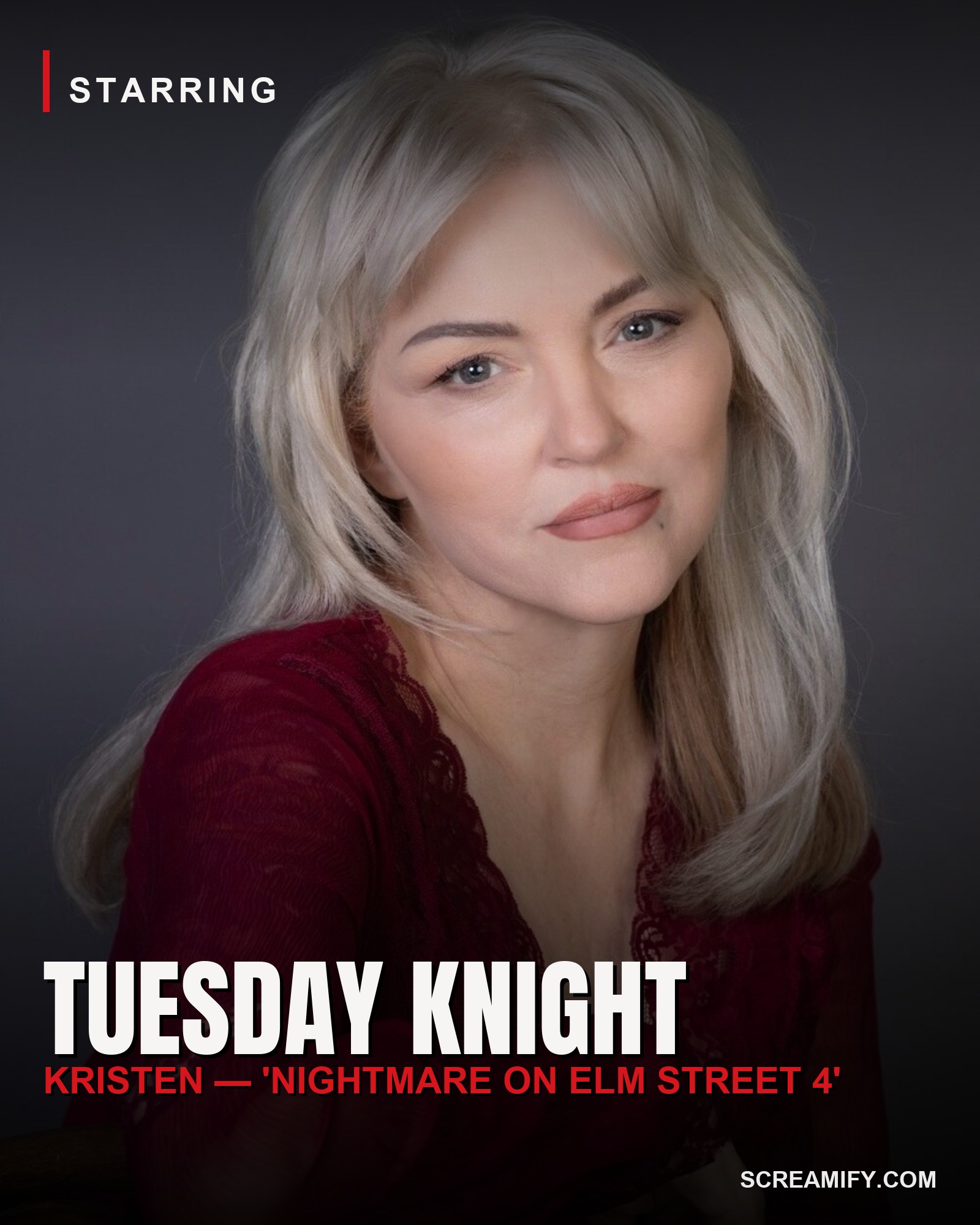 We greenlit our first Screamify Original: CRACK — ASMR horror starring Tuesday Knight (Elm Street 4)
