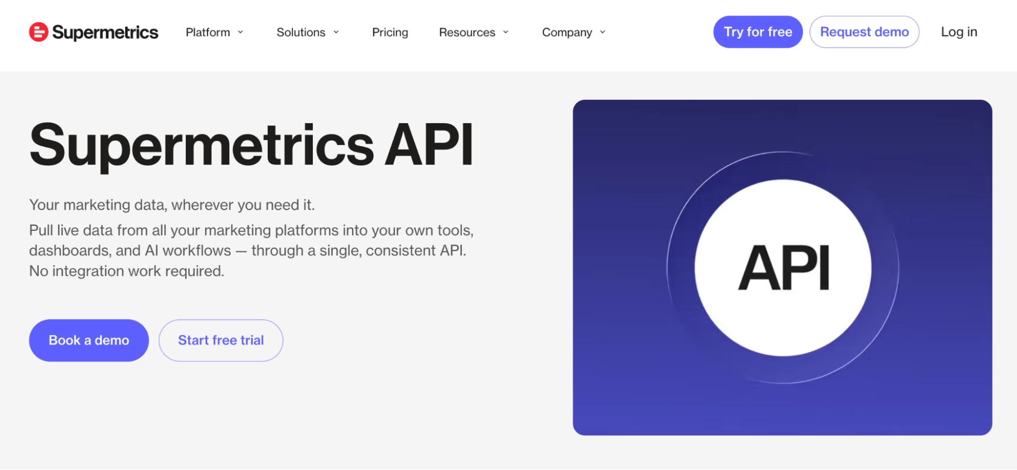 Supermetrics API for extracting marketing data and building reporting pipelines