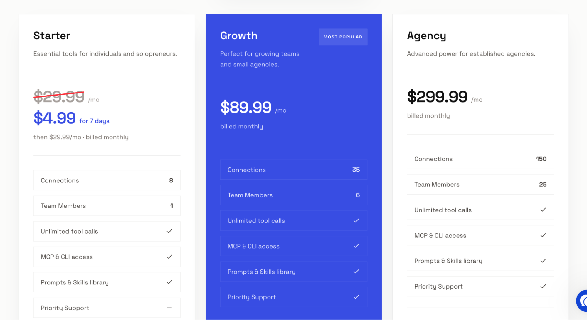 InsightfulPipe pricing, starting at $29.99 per month for a single user