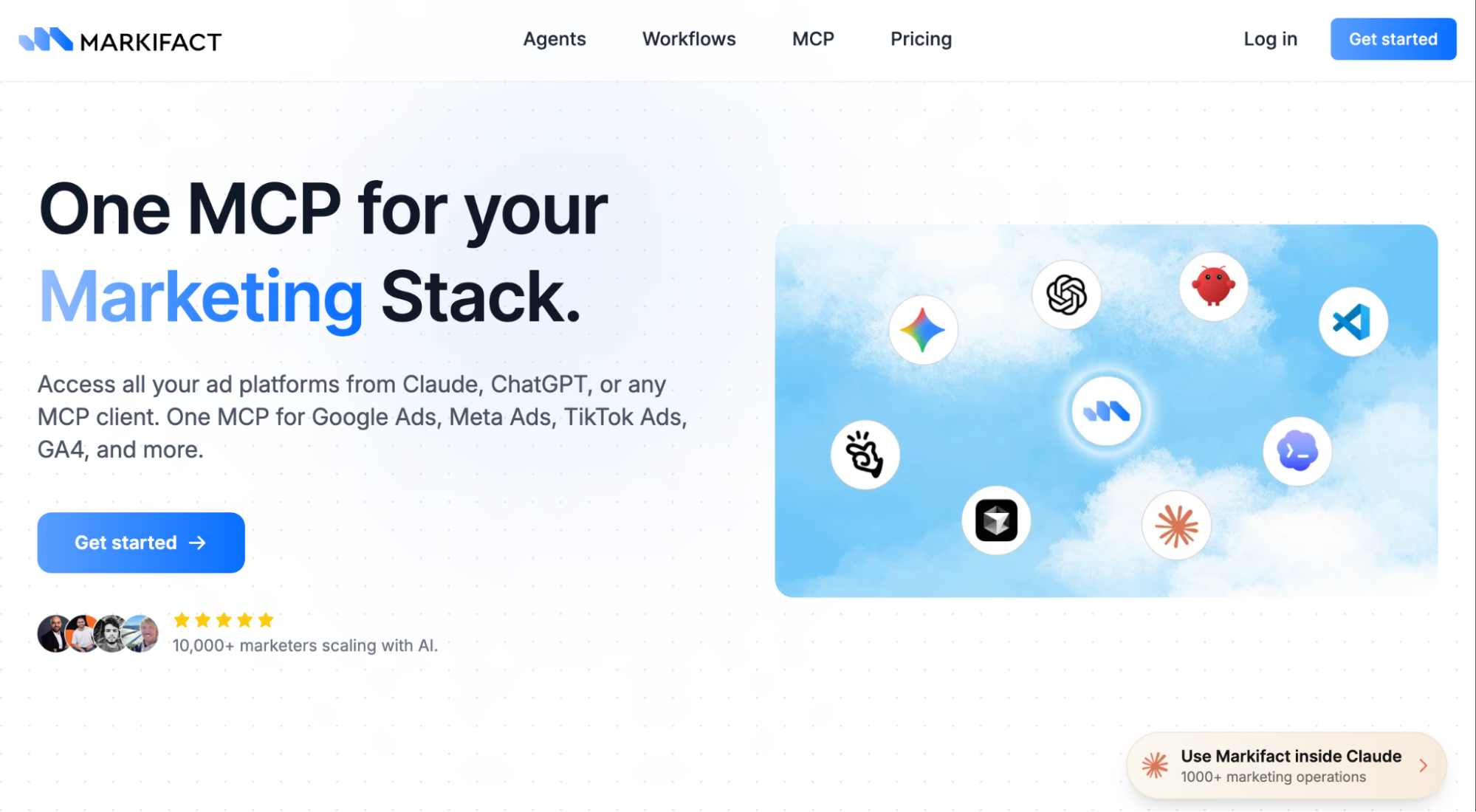 Markifact MCP Server for multi-channel ad campaign automation including TikTok Ads