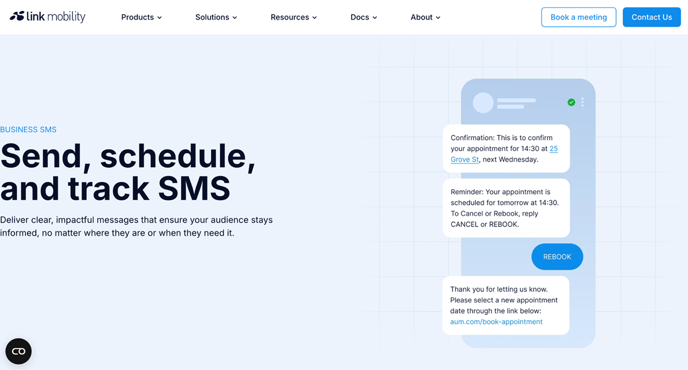 Link Mobility SMS API