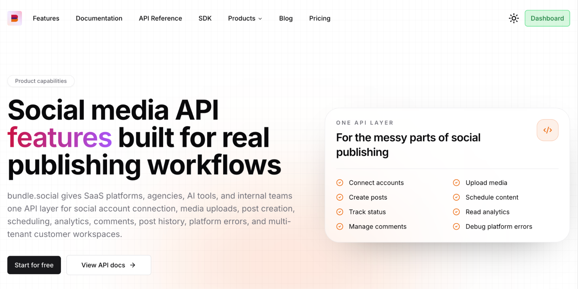 Bundle social for scheduling