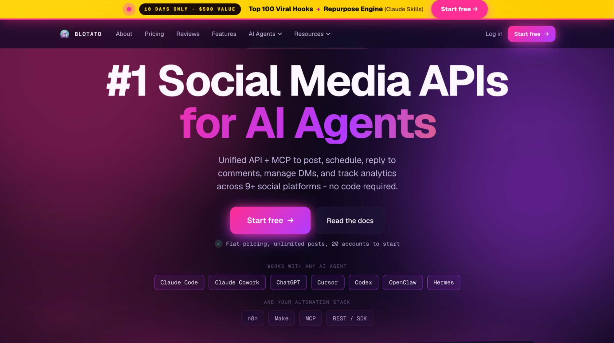 blotato for social scheduling