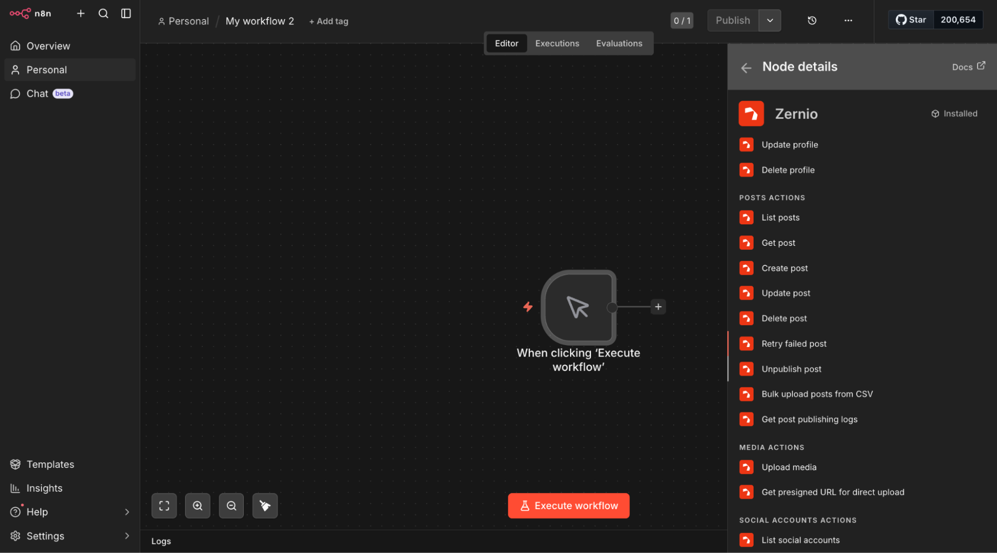 zernio integrates with n8n