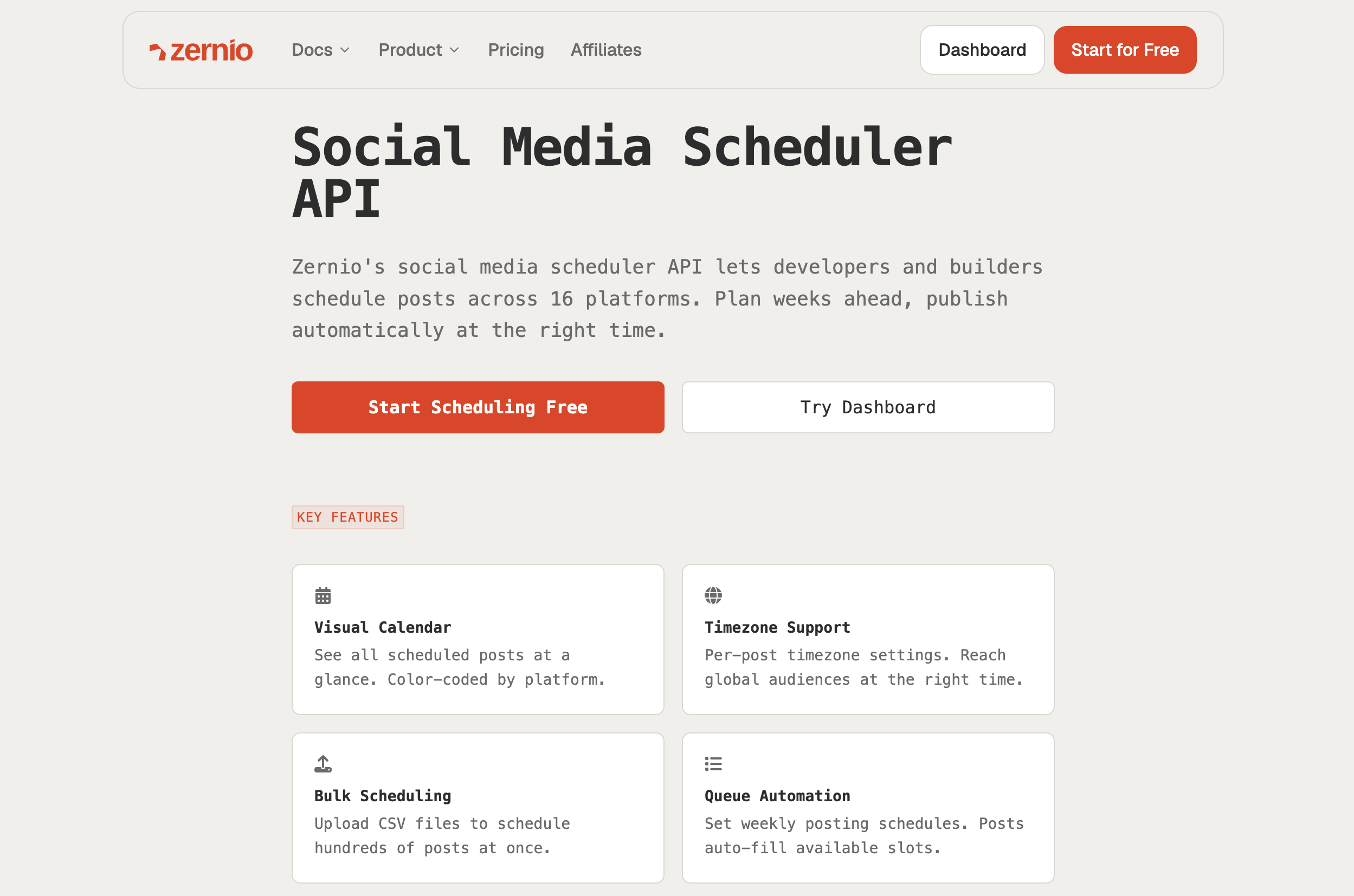 zernio is the best social media scheduling api