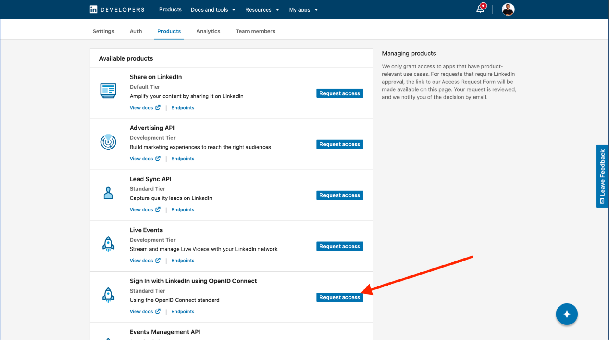 LinkedIn OpenID Connect