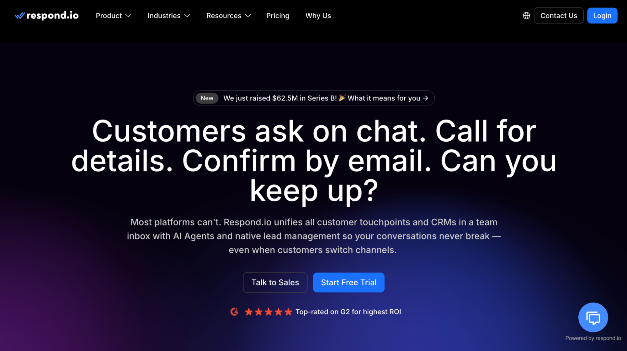 Respond.io as a Manychat alternative for omnichannel customer conversations