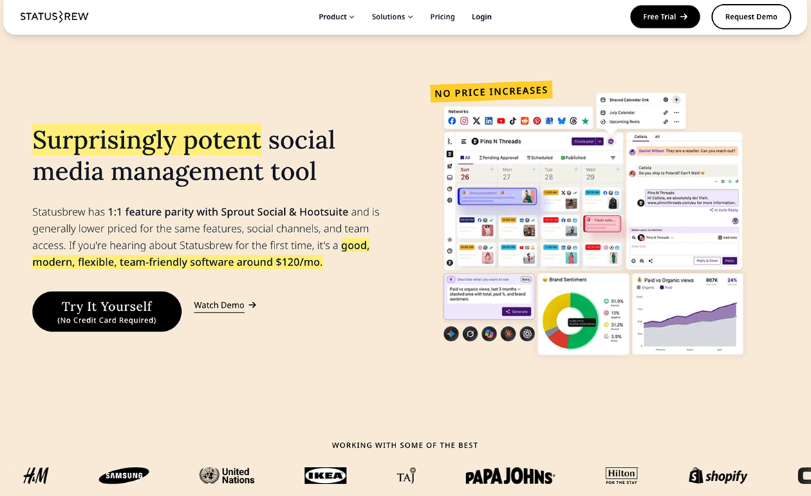 Statusbrew for social media automation
