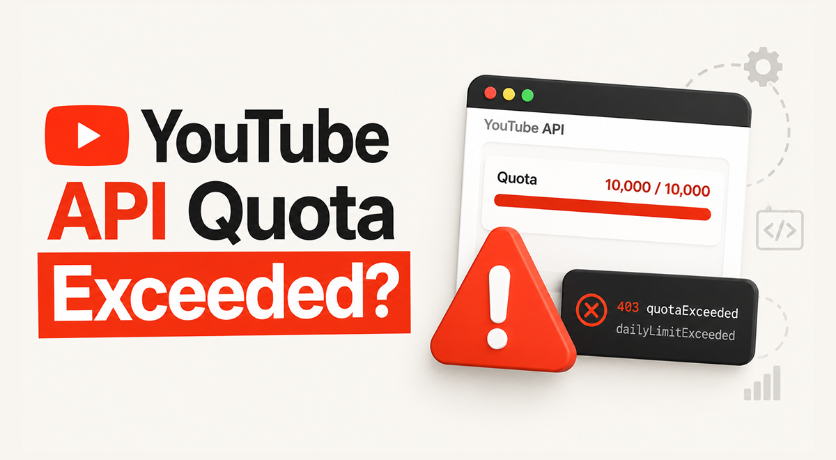 YouTube API Quota Exceeded? Here's How to Fix It