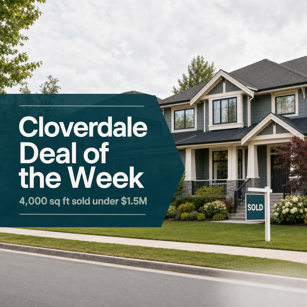 A 4,000 Sq Ft Cloverdale Home Under $1.5M: What This Sale Says About the Market