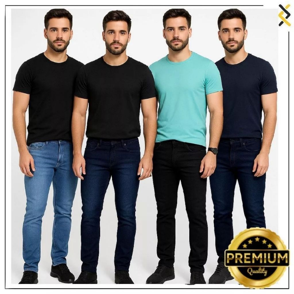Kit 4 Calças Jeans - Foto 3