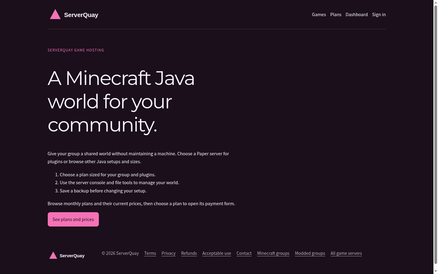 ServerQuay screenshot