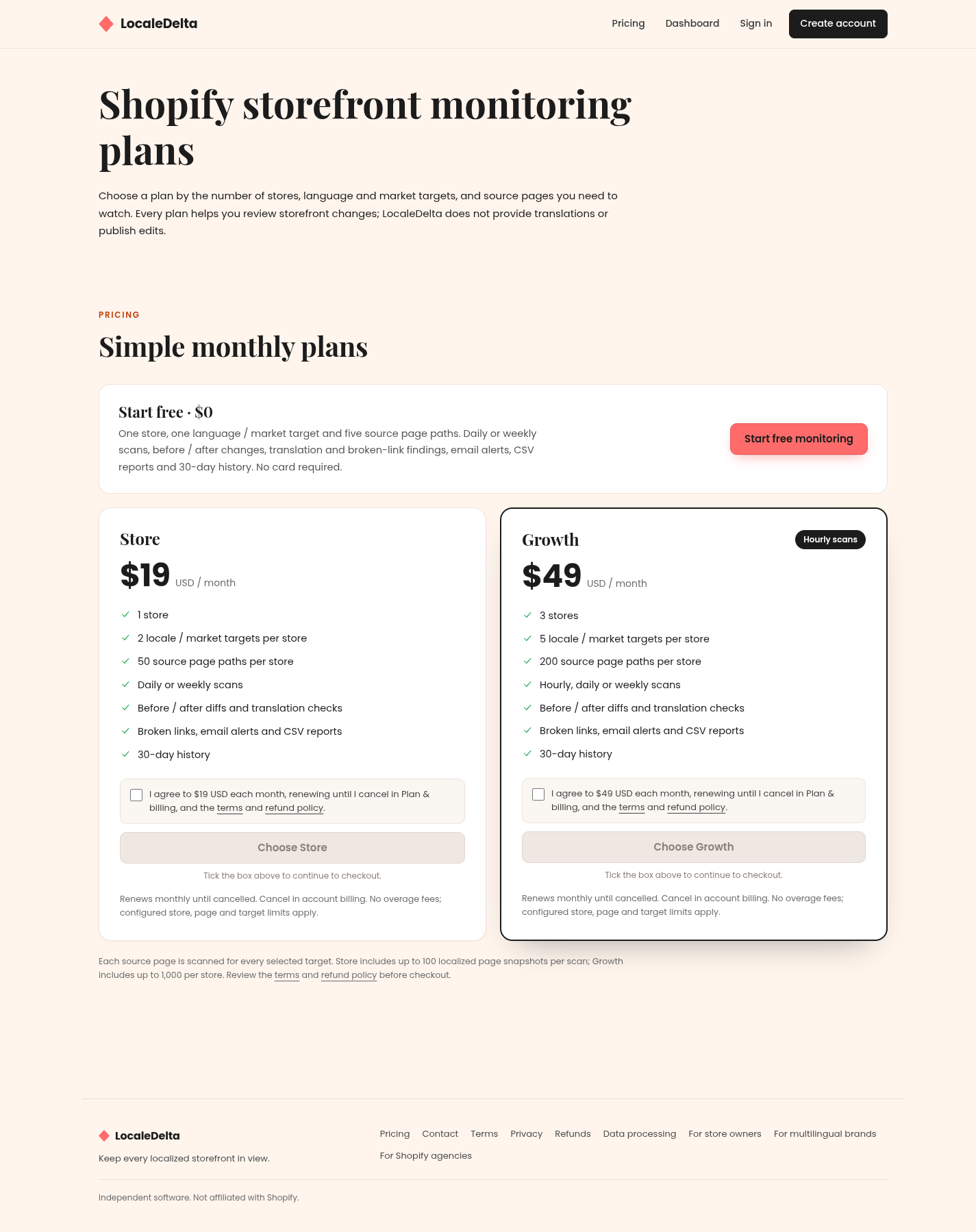 LocaleDelta screenshot