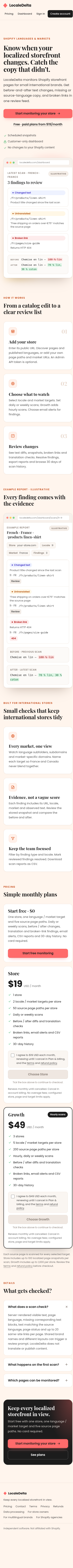 LocaleDelta screenshot