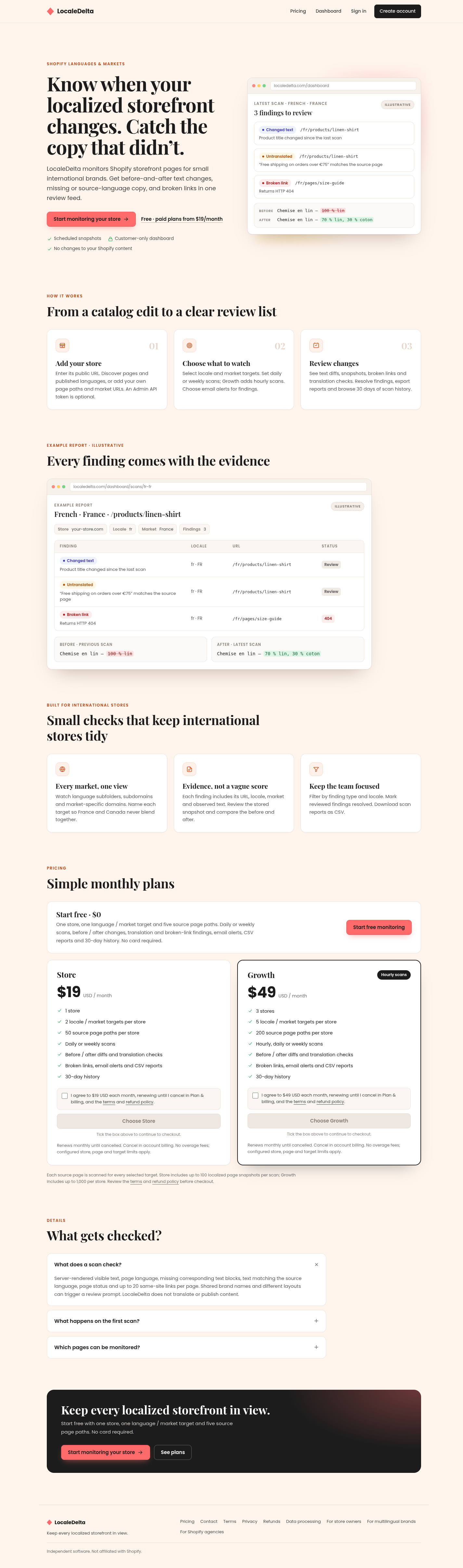 LocaleDelta screenshot